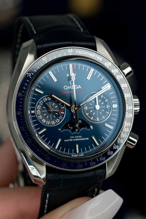 omega moonphase leather strap